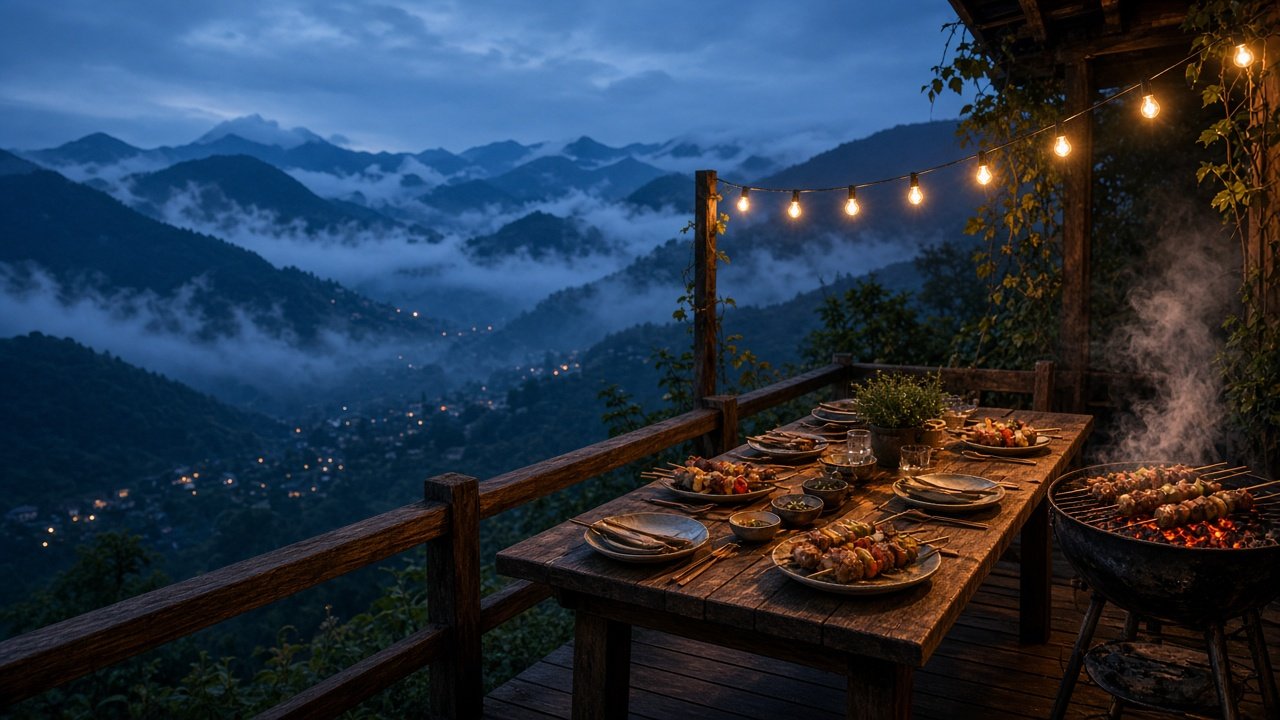 Tiệc nướng BBQ ngoài trời